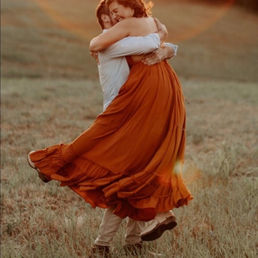 Free People Rust Maxi Dress